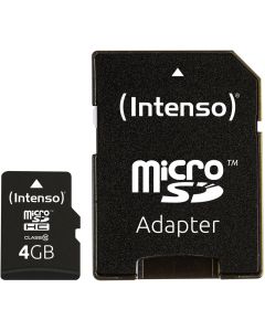 Intenso® 4GB Micro SD Classe 10 SD-memoria Incl. adattatore
