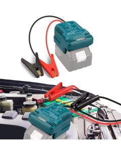 Caricatore di emergenza per batteria di avviamento 12V utilizzando la tua batteria al litio Makita 18V