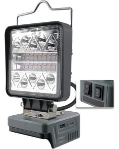 Luce da lavoro a LED da 800-1800 lumen per batteria Dewalt 18V