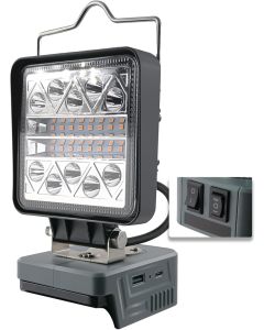 Luce da lavoro a LED da 800-1800 lumen per batteria Milwaukee 18V