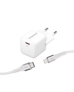 Intenso® USB-C GaN Caricatore 30W PD/QC incl. Cavo USB-C a Lightning