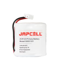 Japcell 2CR123 con connettore JST 6V