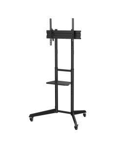 Superior carrello di presentazione TV con ruote e altezza regolabile 37"-70"