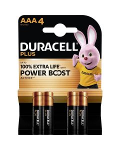 Duracell PLUS POWER BOOST AAA / MN2400 / LR03 (4 pezzi)