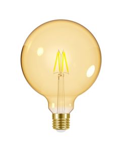 Energizer E27 lampadina LED ORO, G125, 5W (550lm), 2200K, Bianco caldo, Dimmerabile