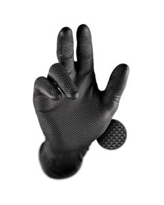 Grippaz 246 guanti in nitrile resistenti, senza polvere, per alimenti - Taglia. S/7 - 50 pezzi per scatola