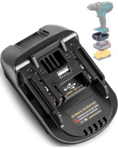Adattatore per batteria - DeWalt/Milwaukee 18V/20V per elettroutensili Makita 18V al litio