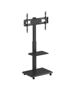Supporto per TV con ruote e altezza regolabile, 50 kg. 37" - 75".