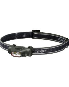 Lampada frontale ricaricabile compatta Coast LP30R con luce rossa e verde, 1100 lumen