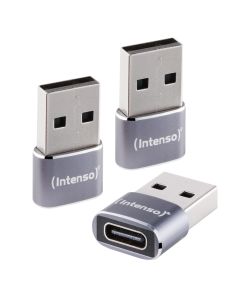 Adattatore Intenso da USB-C a USB-A in alluminio - 3 pezzi.