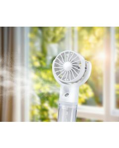 Ventilatore portatile e ricaricabile con umidificatore