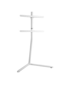 Piede a V per TV, fissaggio cavi, 49" - 70" - Bianco