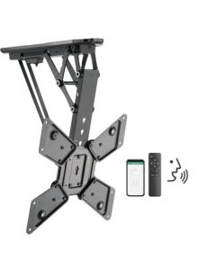 Supporto a soffitto motorizzato e pieghevole per SMART TV con app, voce e telecomando, da 23" a 55".