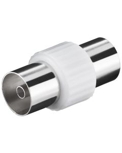 Adattatore F: coassiale femmina - coassiale femmina - plastica