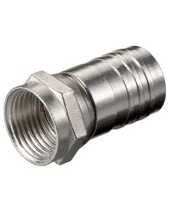 connettore F a crimpare Connettore 8,0 mm - rame-nichel - 1 pezzo.