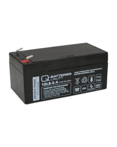 Q-Batteries 12LS-3.4 12V 3,4Ah Blei-Vlies Akku / AGM VRLA mit VdS