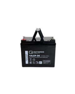 Q-Batteries 12LCP-36 / 12V - 36Ah Blei Akku Zyklentyp AGM - Deep Cycle VRLA