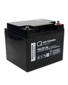 Q-Batteries 12LCP-50 / 12V - 50Ah Blei Akku Zyklentyp AGM - Deep Cycle VRLA