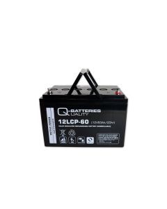 Q-Batteries 12LCP-60 / 12V - 63Ah Blei Akku Zyklentyp AGM - Deep Cycle VRLA