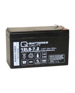 Q-Batteries 12LS-7.2 F2 12V 7,2Ah Blei-Vlies-Akku / AGM VRLA mit VdS