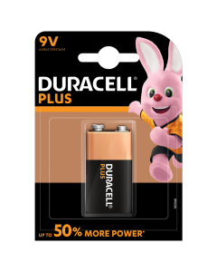 DURACELL E / 9V / 6LR61 / 6LF22 PLUS POWER BATTERI (1 stk.)