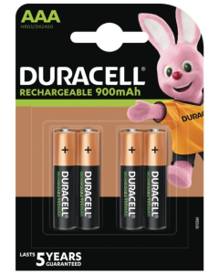 DURACELL AAA / HR3 / R03 R2U Genopladelige batterier (4 stk.)