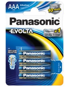 Panasonic EVOiA Alkaline AAA / LR03 / Micro Batterien
