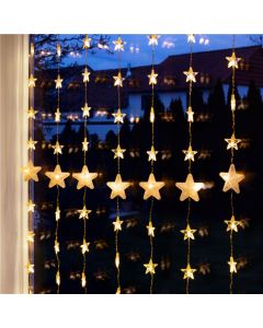 Goobay Sternenvorhang mit 80 LED-Leuchten