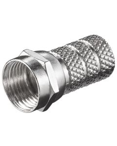 Connettore F a vite 5,2 mm - Zinco-nichel