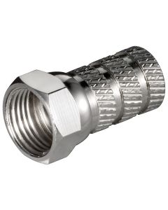 Connettore F a vite 5,2 mm - rame-nichel,