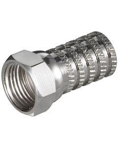 Connettore F a vite 6,0 mm - rame-nichel,