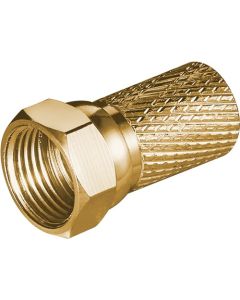 Connettore F a vite 7,0 mm - placcato rame-oro,