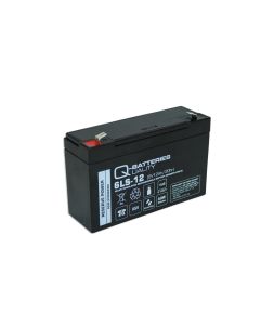 Q-Batteries 6LS-12 6V 12Ah Blei-Vlies Akku / AGM VRLA mit VdS