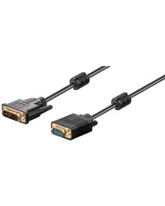 Cavo DVI-I/VGA FullHD, nero, 10 m,