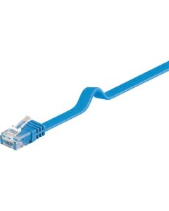 Cavo di rete piatto CAT 6, U/UTP, blu, 5 m