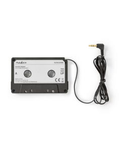 NEDIS, Kassettenadapter 3,5-mm-Klinkenstecker Schwarz