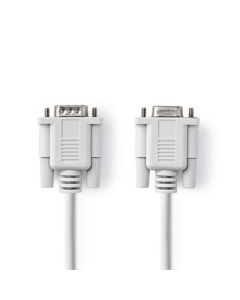 NEDIS, Serielt kabel   D-Sub-hanstik med 9 ben   D-Sub-hunstik med 9 ben   2,0 m   Elfenben
