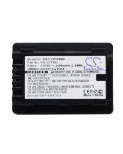 Akku für Panasonic kamera HC-250EB - 3400mAh