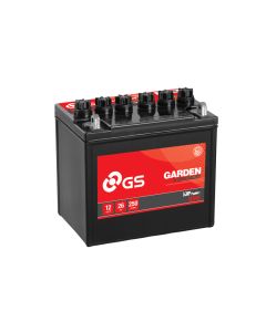 GS YUASA GS-896 12V 26Ah 200A  Batteri til bl.a. Havetraktor + Pol til venstre
