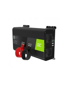 Inverter Green Cell Pro per auto 12V a 230V, 1000W/2000W Onda sinusoidale pura