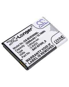 Batterie für Bluebird Strichcode scanner EF500R - 3,8V