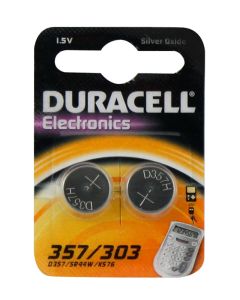 DURACELL SR44 / D357 - Sølv-Oxid (2 stk.)
