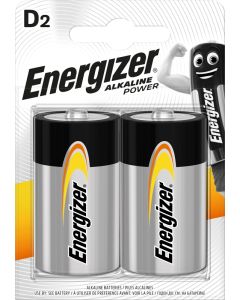 Pile alcaline Energizer Power D / E95 (2 pezzi in blister)