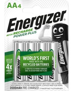 Batterie Energizer Recharge Power Plus AA/NH15 2000mAh (confezione da 4)