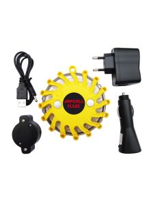 Japcell FLARE Luce di Emergenza / Lampeggiante di Sicurezza Ricaricabile / Tartaruga con Caricatore