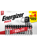 Pile Energizer Max AAA / E92 (12 pezzi in blister) (8+4)