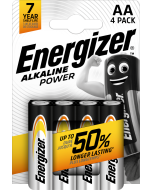 Pile alcaline Energizer Power AA / E91 (confezione da 4)
