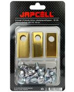 30x Lame per rasaerba robot Honda Miimo - Acciaio rivestito in titanio incl. viti - Japcell