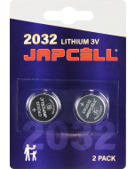 JAPCELL Batterie al Litio CR2032 - Confezione da 2 pezzi.
