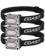 3 pezzi di torcia frontale Coast FLX15R, 1000 lumen